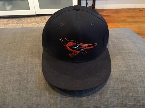 Vtg Baltimore Orioles MLB Baseball Hat Fitted 7 1/8 New Era