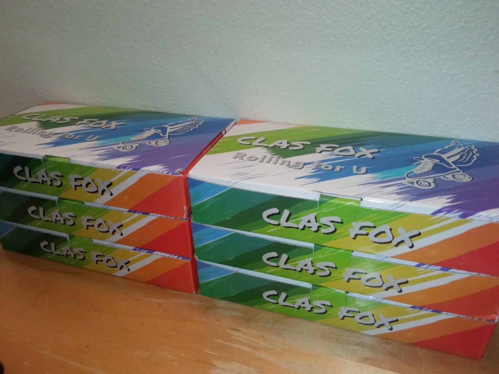 CLAS FOX 78A Indoor or Outdoor 65x35mm Quad Roller Skate Wheels 8 Pcs