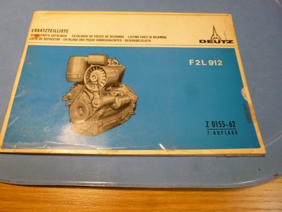 Deutz F2L 912 Motor Ersatzteilliste Ersatzteilkatalog  4. Auflage  Z0155-62