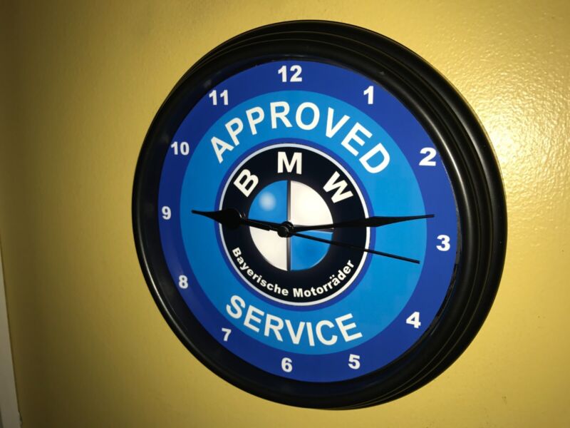 BMW Motorcycle AppService Garage Dealership Man Cave Advertising Sign