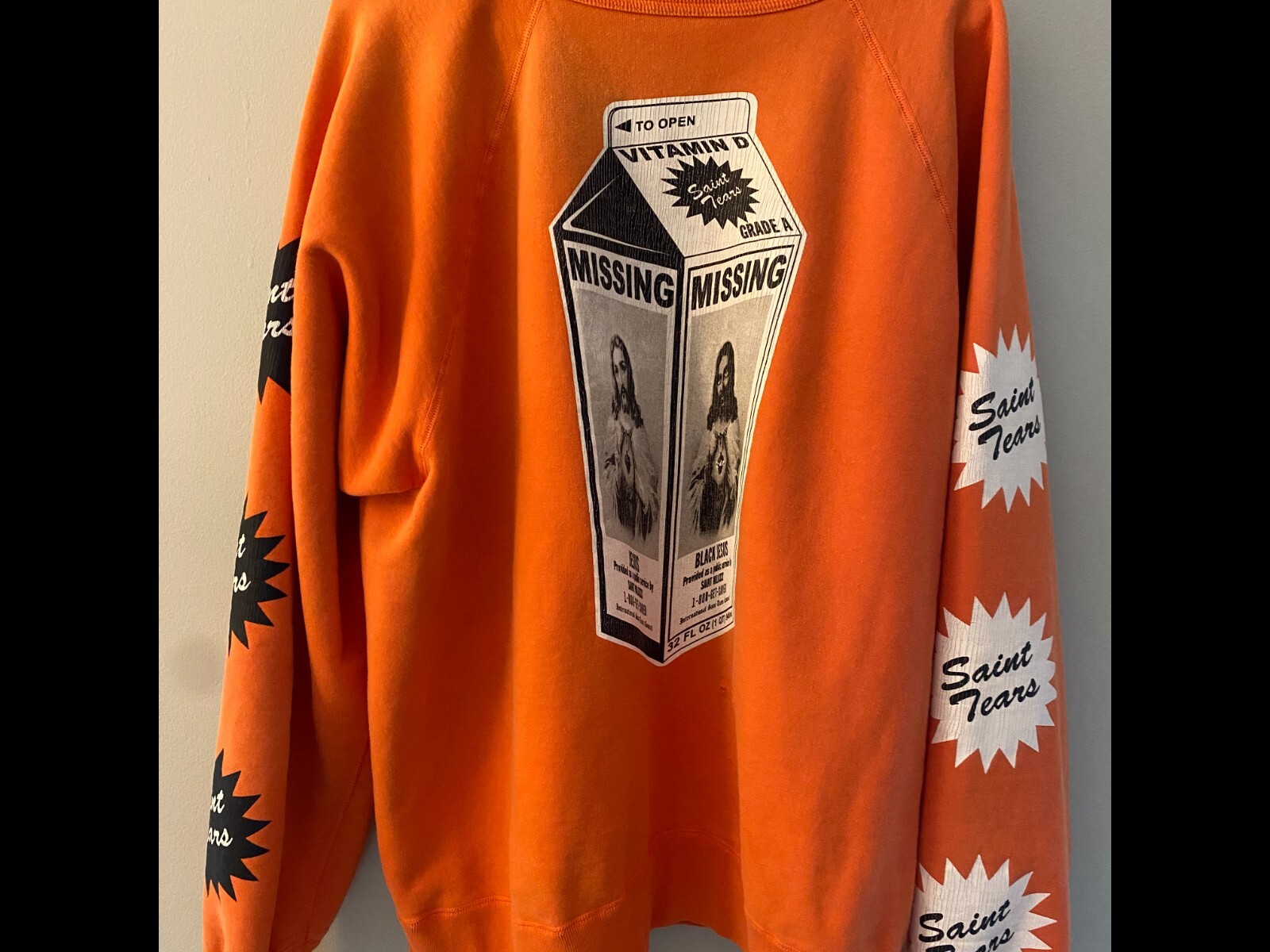 Saint Mxxxxxx × Denim Tears SAINT TEARS オレンジ スウェット XL