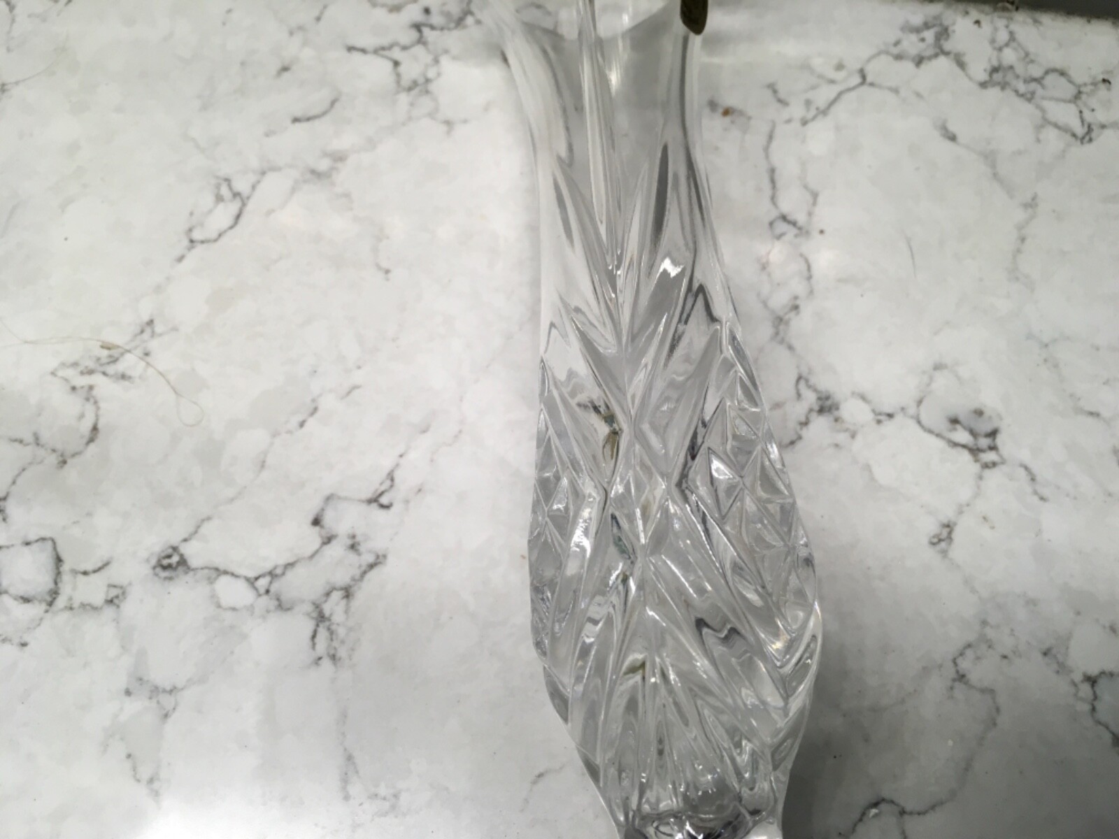 CRISTAL D'ARQUES MASQUERADE 24% LEAD CRYSTAL VASE 8 1/4