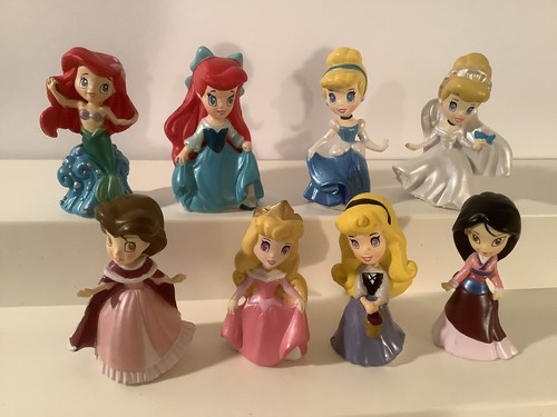 レア ZIZZLINGERS DISNEY プリンセスフィギュア Zizzle社 Zizzle Disney Princess Mini Figures 2.5”. Lot Of 8 | eBay