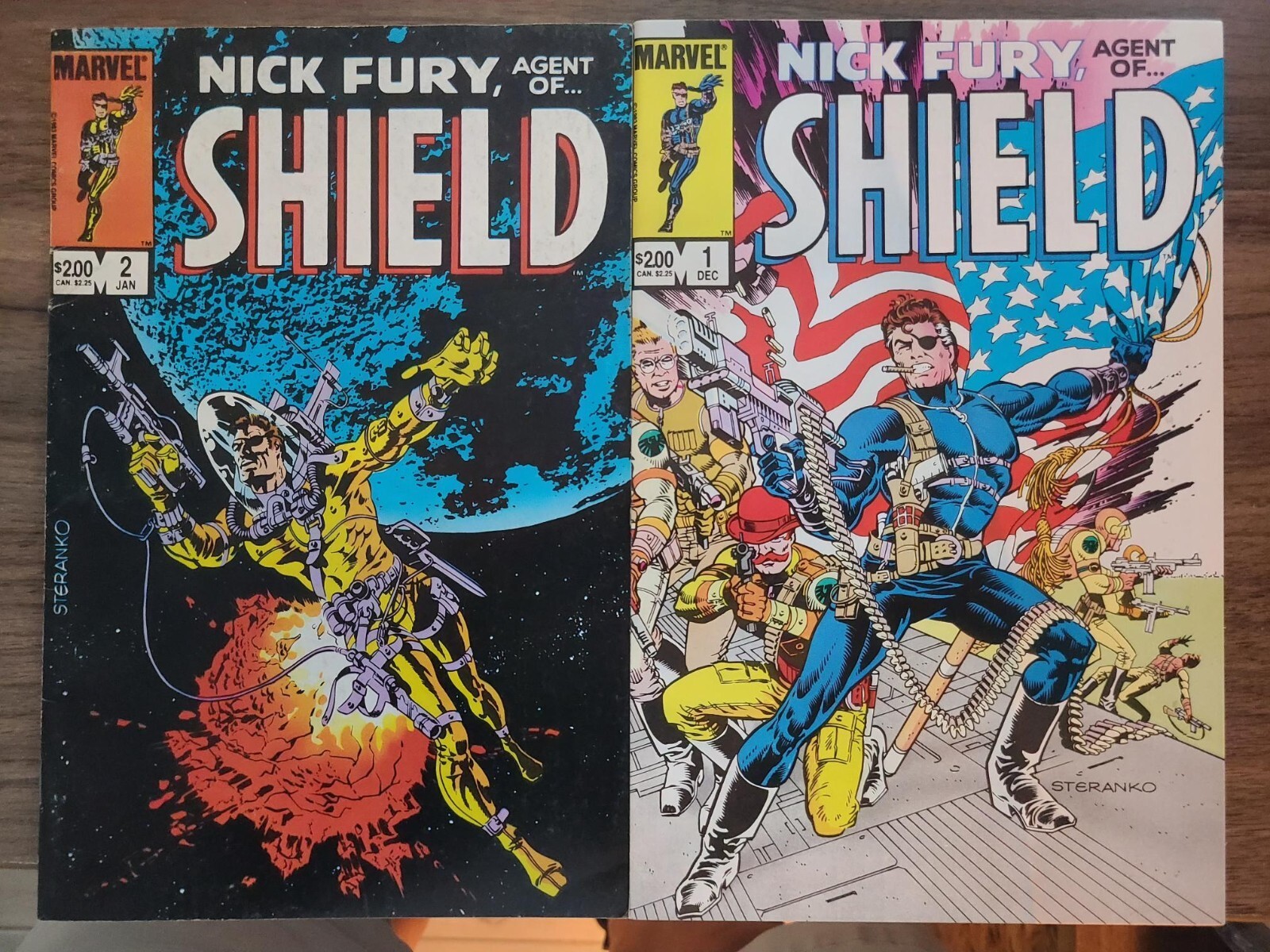 NICK FURY Agent of SHIELD #1/ NM & #2/ VF | eBay