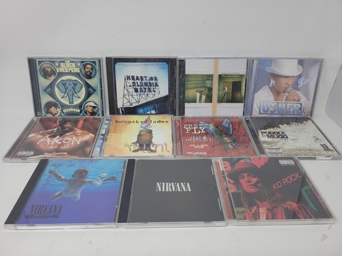 Alt rock 90s Y2K grunge CD lot Nirvana, Akon, Usher, Hootie And Blowfish,  BNL