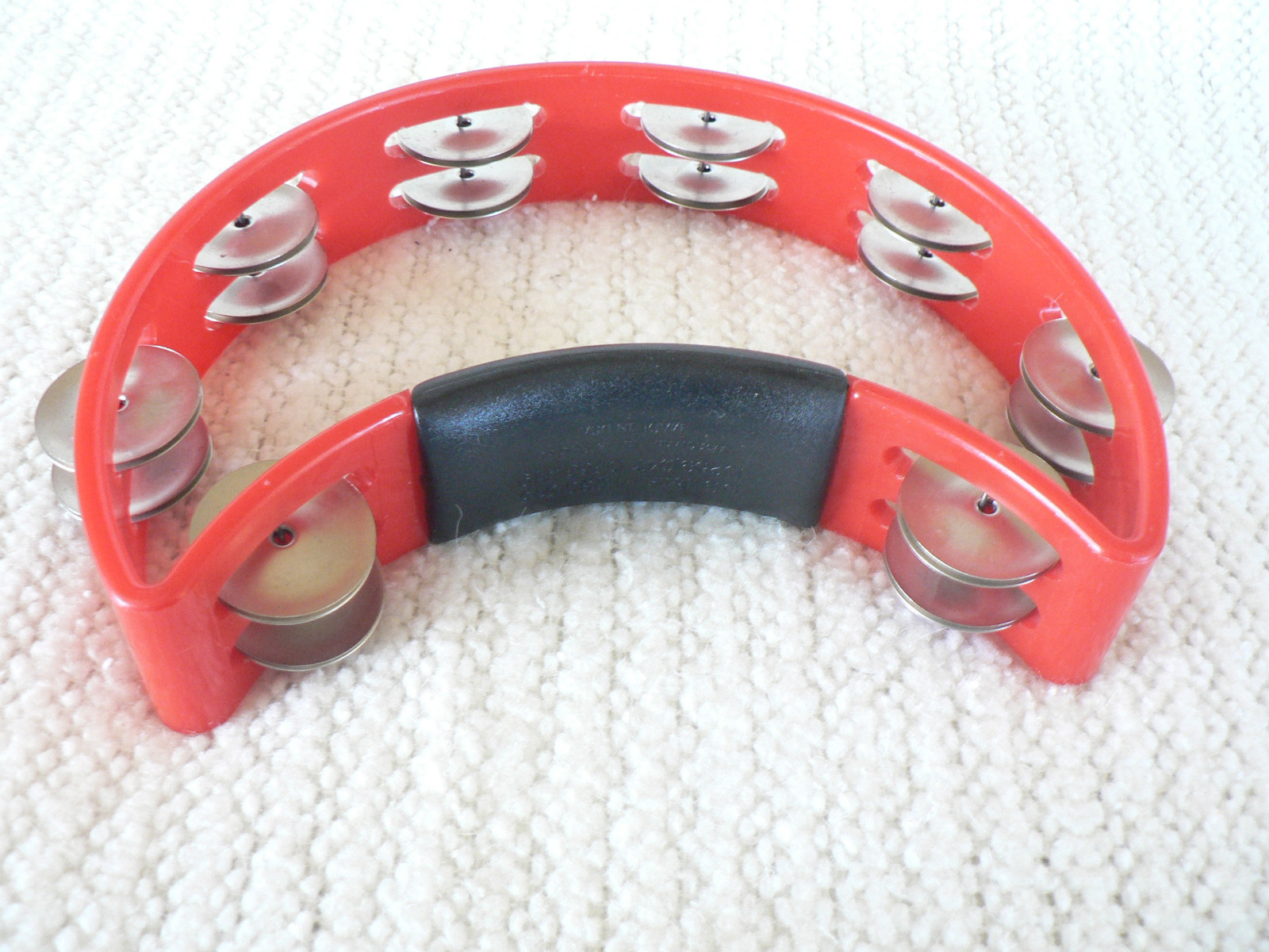 Rhythm Tech Tambourine Red Tambourine Double Row Jingles