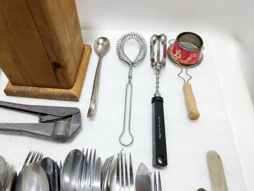 Vintage Tools, Kitchen Utensils, Curling Iron, Flatware, More
