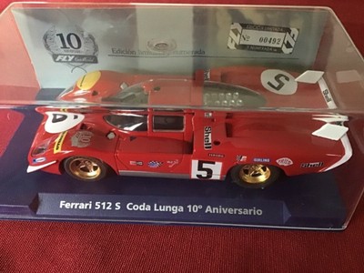 Vintage 1/32 Slot Car Fly Car Model 96087 Ferrari 512 S Coda Lunga 10th
