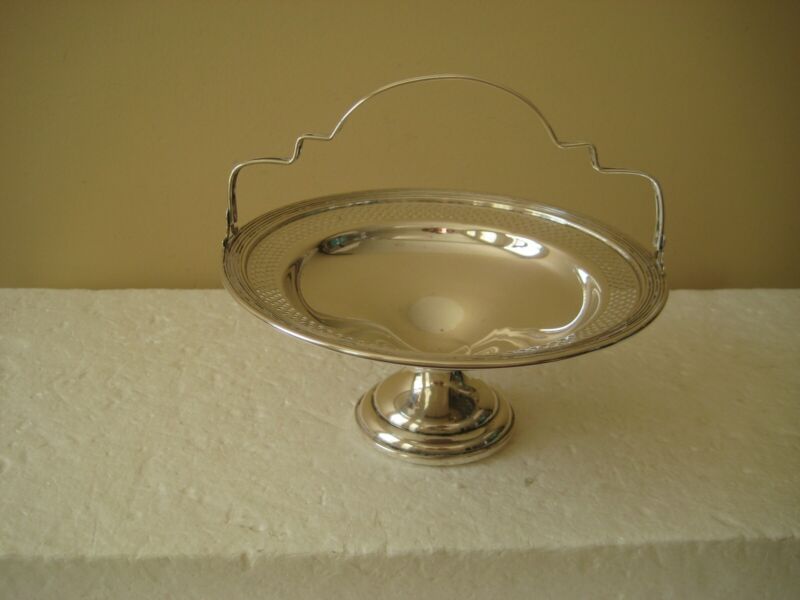 Vintage El Sil Co Sterling Silver Compote Bowl W/ Handle 168 Grams Weighted