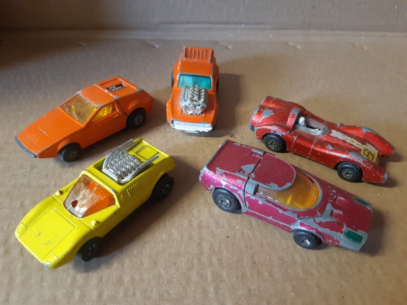 Matchbox - Tanzara 53 / Mod Rod 1 / Clipper 39 / Turbo Fury 69 / Vantastic 34 -
