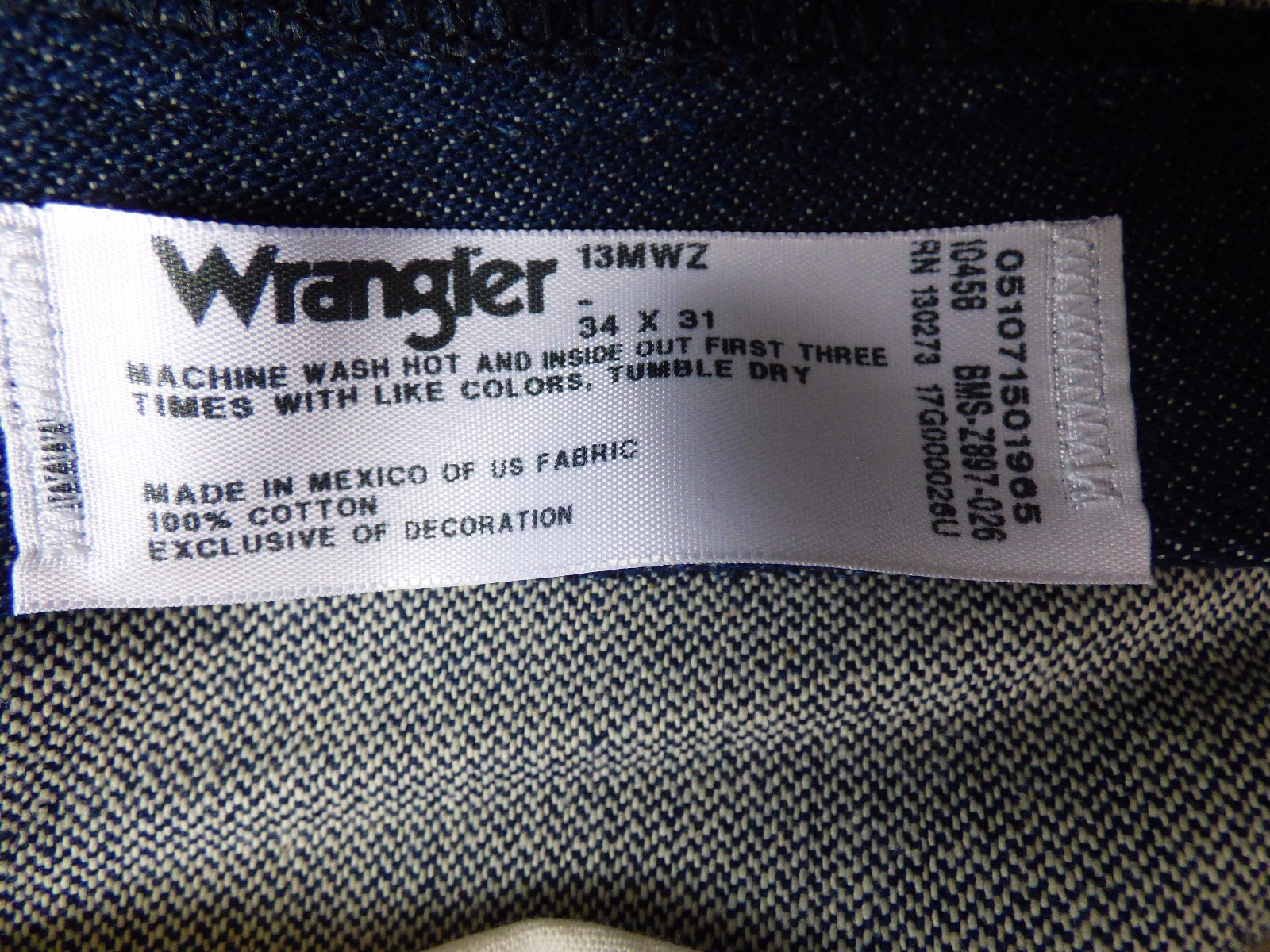 Men's Rigid Wrangler Cowboy Cut 13MWZ Original Fit Jeans - Rigid Indigo