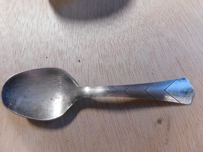 Vintage Sterling Silver WEB W E B Baby Spoon