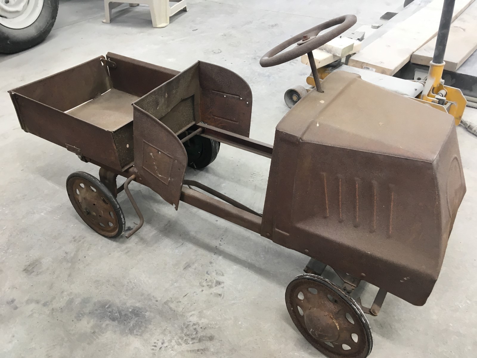 1920's Antique STEELCRAFT MACK Pedal Dump Truck