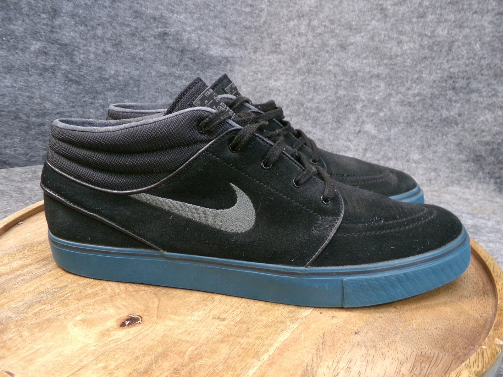 Nike SB Zoom Stefan Janoski Mid Skate Shoes Black Teal Size