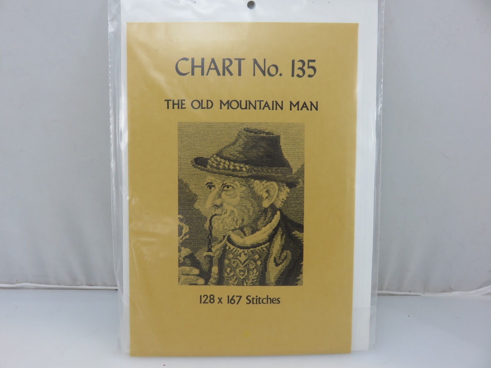 Babs Petit Point & Needlepoint Chart #135 THE OLD MOUNTAIN MAN Pattern NEW