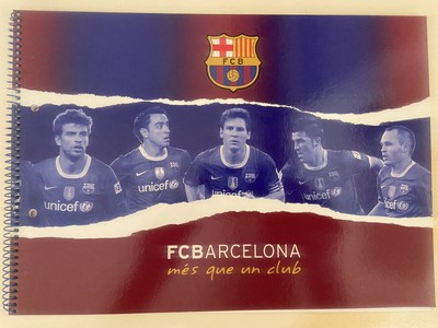 Barcelona FC, Scrapbook, Photo Album, Guestbook, Drawing Pad, MESSI, YAMAL