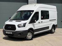 2016 Ford Transit 2.2 TDCi 125ps H3 Van - CREW CAB VAN - 44K MILES + ULEZ + CAMP