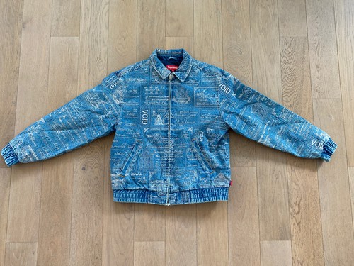 Supreme 20ss CheckEmbroideredDenimJacket