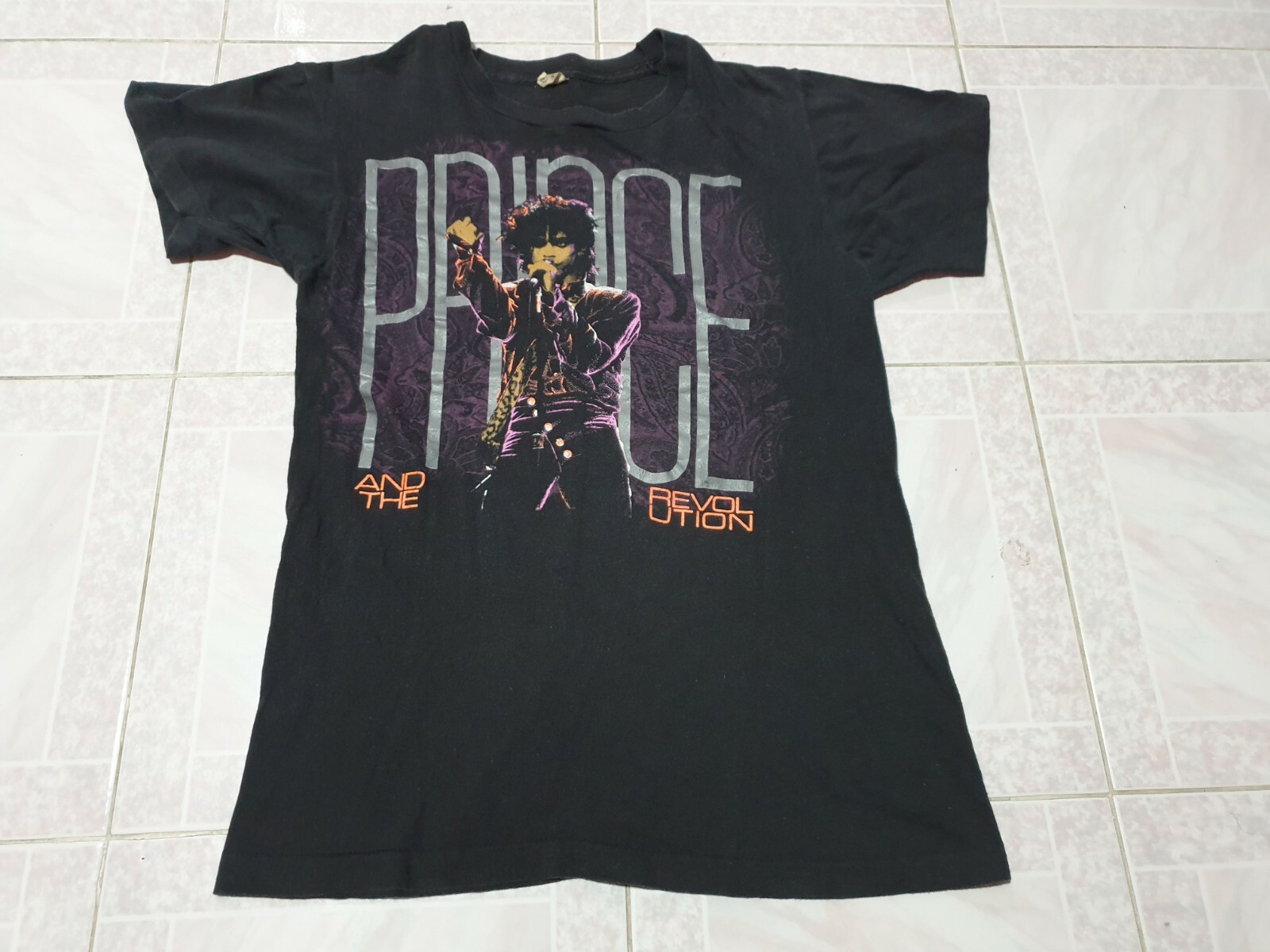 1991 PRINCE TOUR vintage T shirt Euro製 Rare vintage 1990 Prince In Concert Europe Tour T shirt size