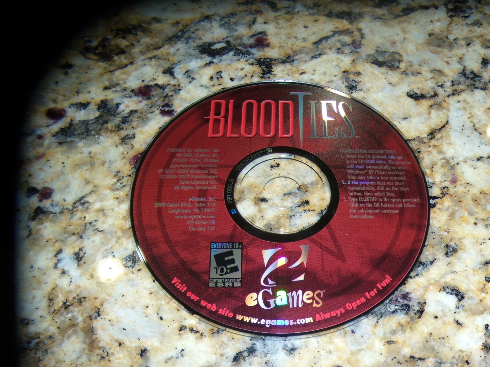 Blood Ties: A Hidden Object Game with Bite! (PC, 2008) Mint game