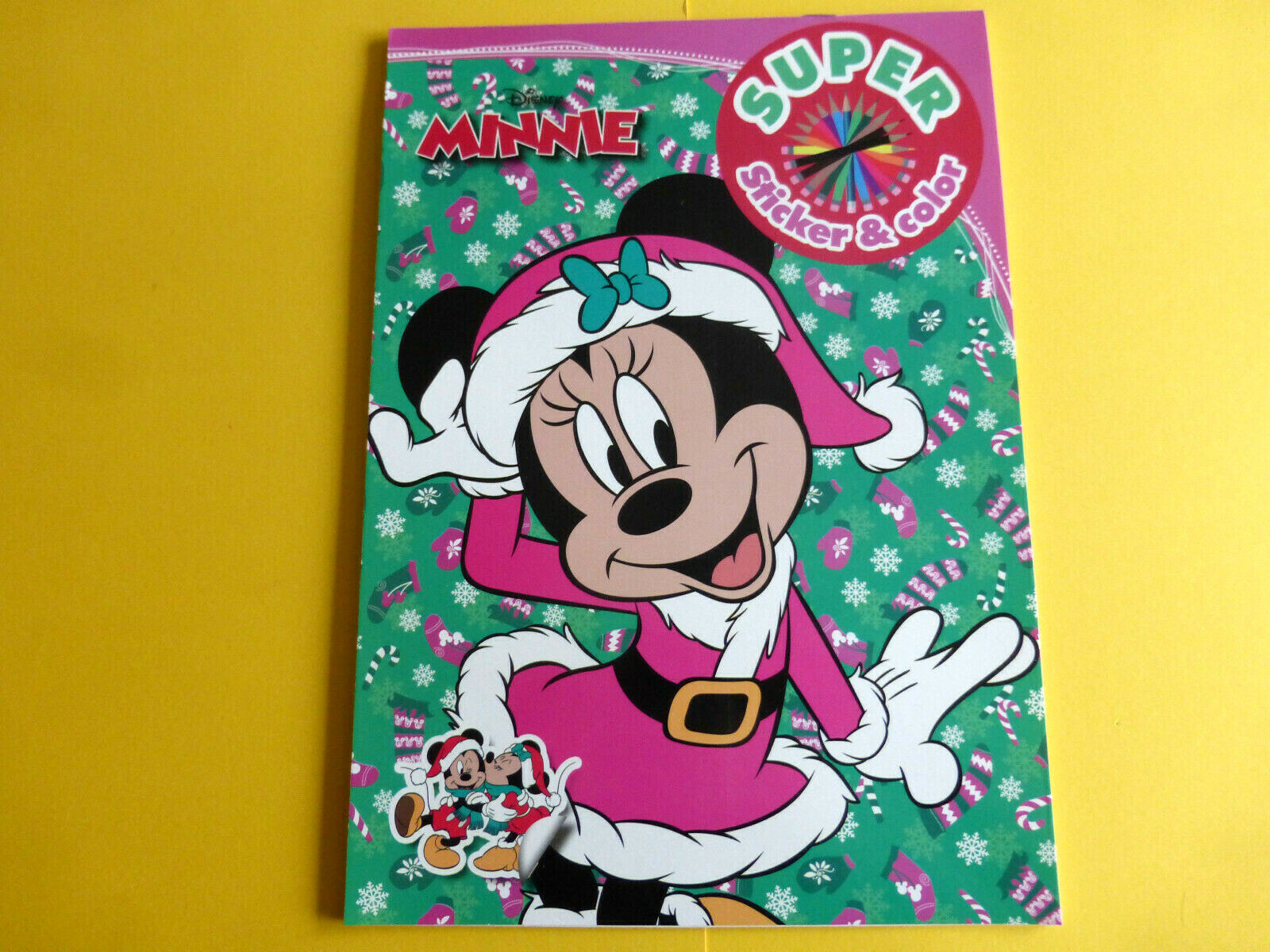 3 Malblöcke A5 Für Mädchen – Mit Stickern, Disney Figuren Wie Maus, Playhouse, Pluto, Minnie