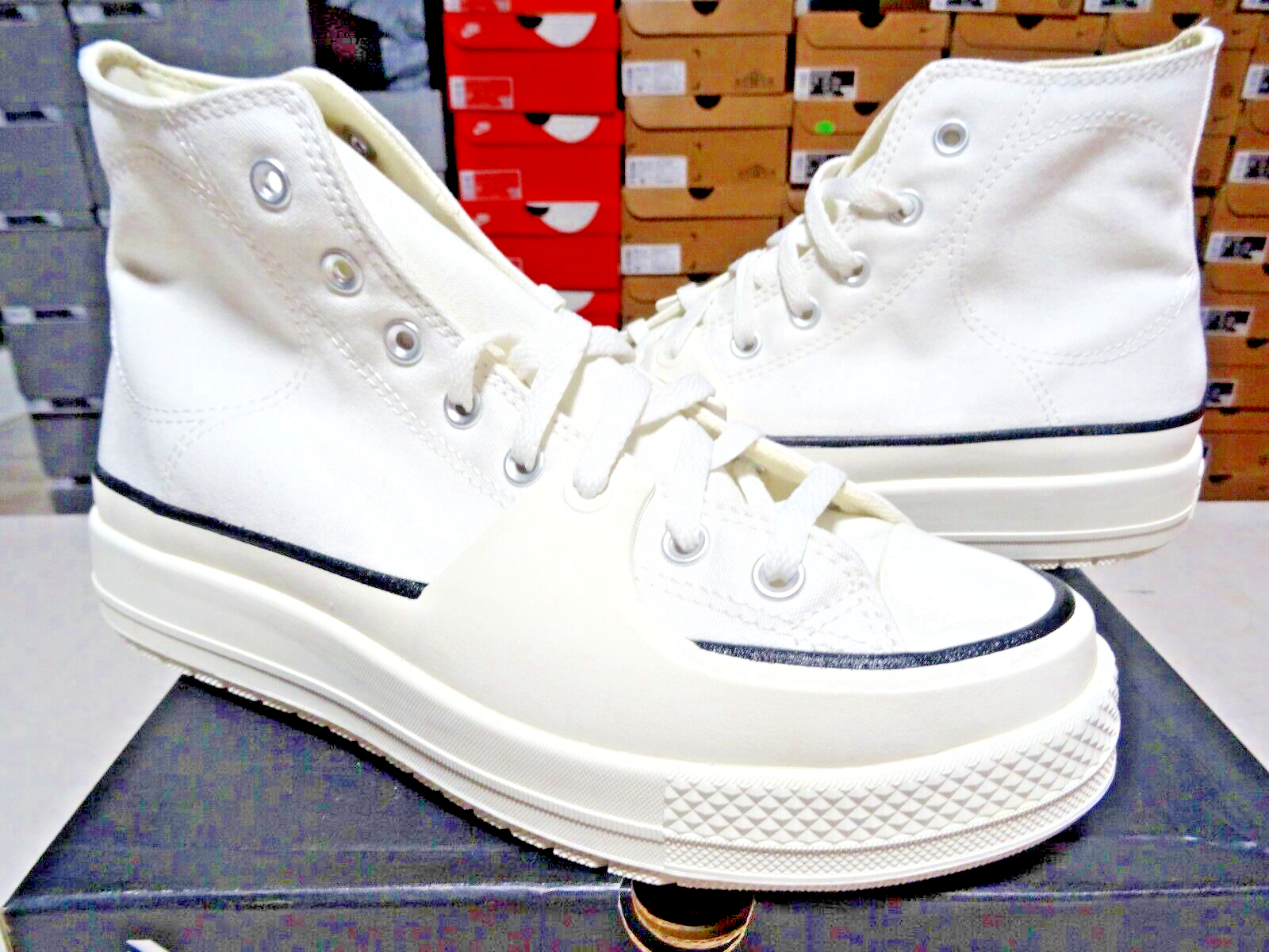 CONVERSE ALL STAR ホワイトブーツ　チャックテイラー NEW Converse Chuck Taylor All Star HI Platform Sneakers