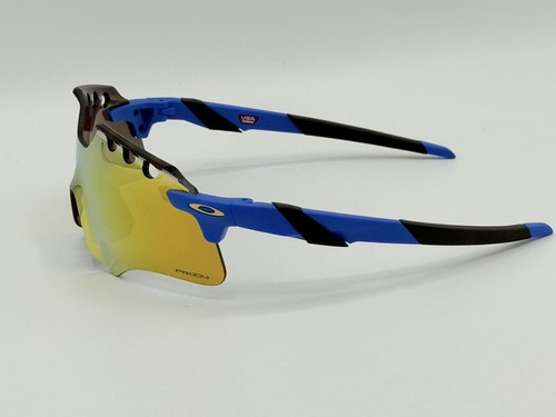 Pre-owned Oakley Space Encoder Sunglasses Blue Frames 24k Prizm Lenses Only 940 Made In Gold