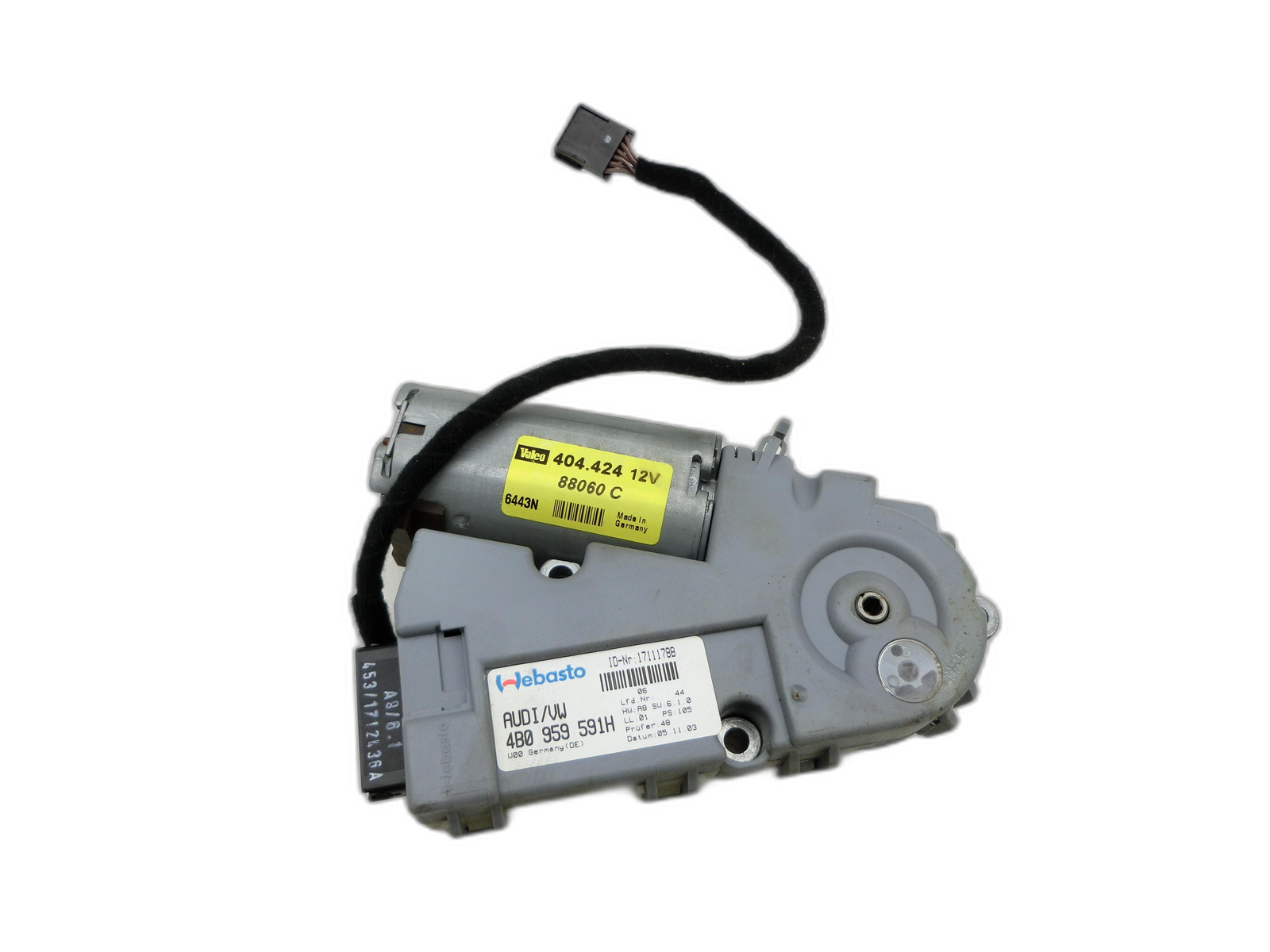 Audi A6 4F 6C QU 05-08 Schiebedachmotor Stellmotor f. Schiebedach Webasto Orig.  - Bild 1