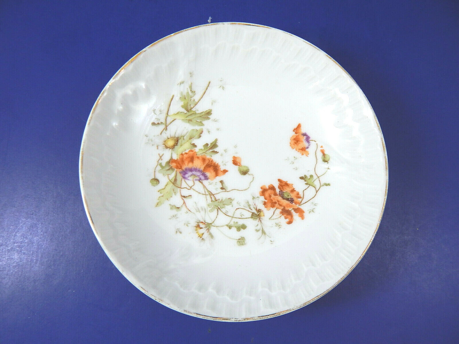 KPM German Porcelain Orange Flower Sherbet Bowl