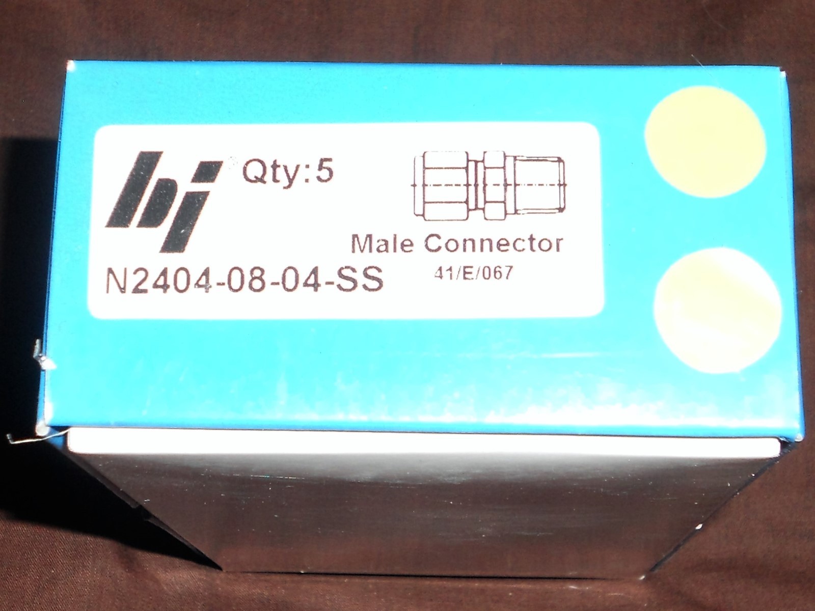 Brennan N2404-08-04-SS SS Compression Straight Double Ferrule Tube Fitting 5PKG