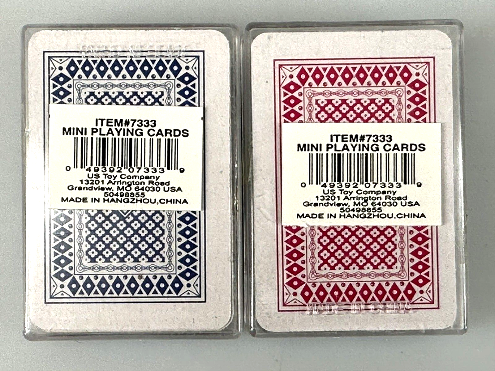 (2 Packs) Mini Playing Cards Miniature Travel Tiny Poker Deck Set