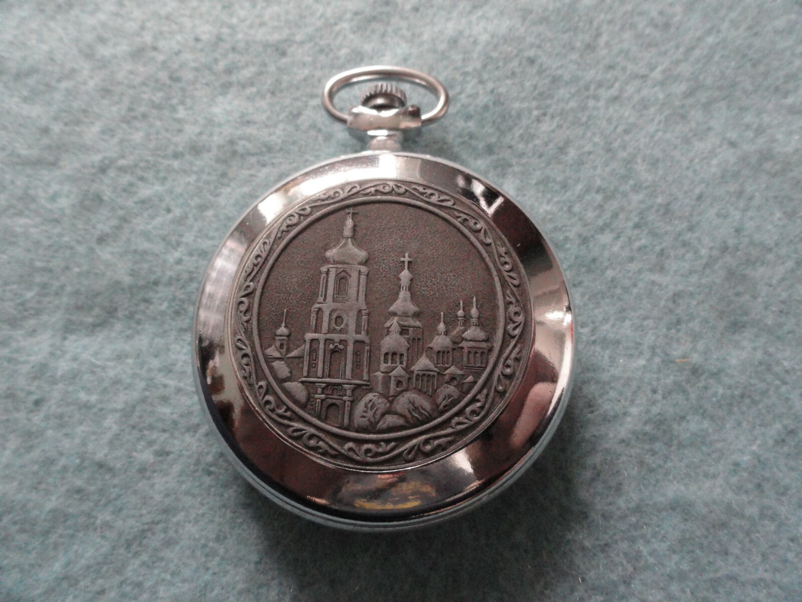 Vintage Russian Mechanical Wind Up Pocket Watch