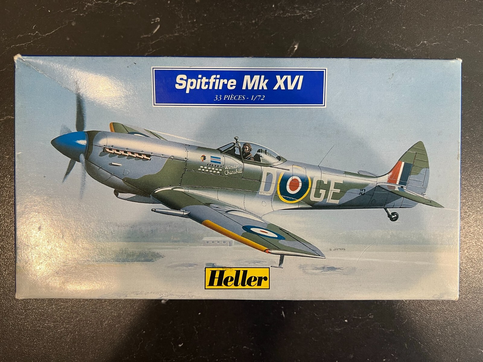エレール Heller スーパーマリン スピリットファイア K-16型1/72 1/72 Heller Supermarine SPITFIRE Mk XVI E Kit #282 all parts