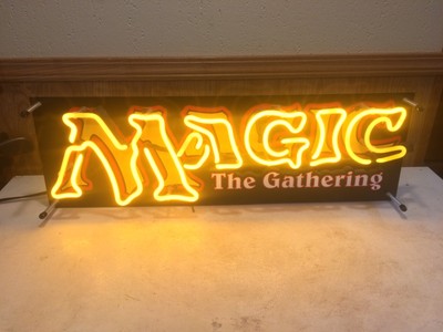 EXTREMELY RARE MAGIC THE GATHERING MTG STORE DISPLAY NEON SIGN