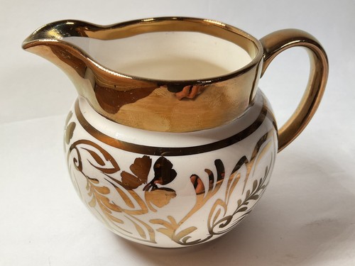 Wade Copper Luster Creamer Pitcher Made In England Hand Painted