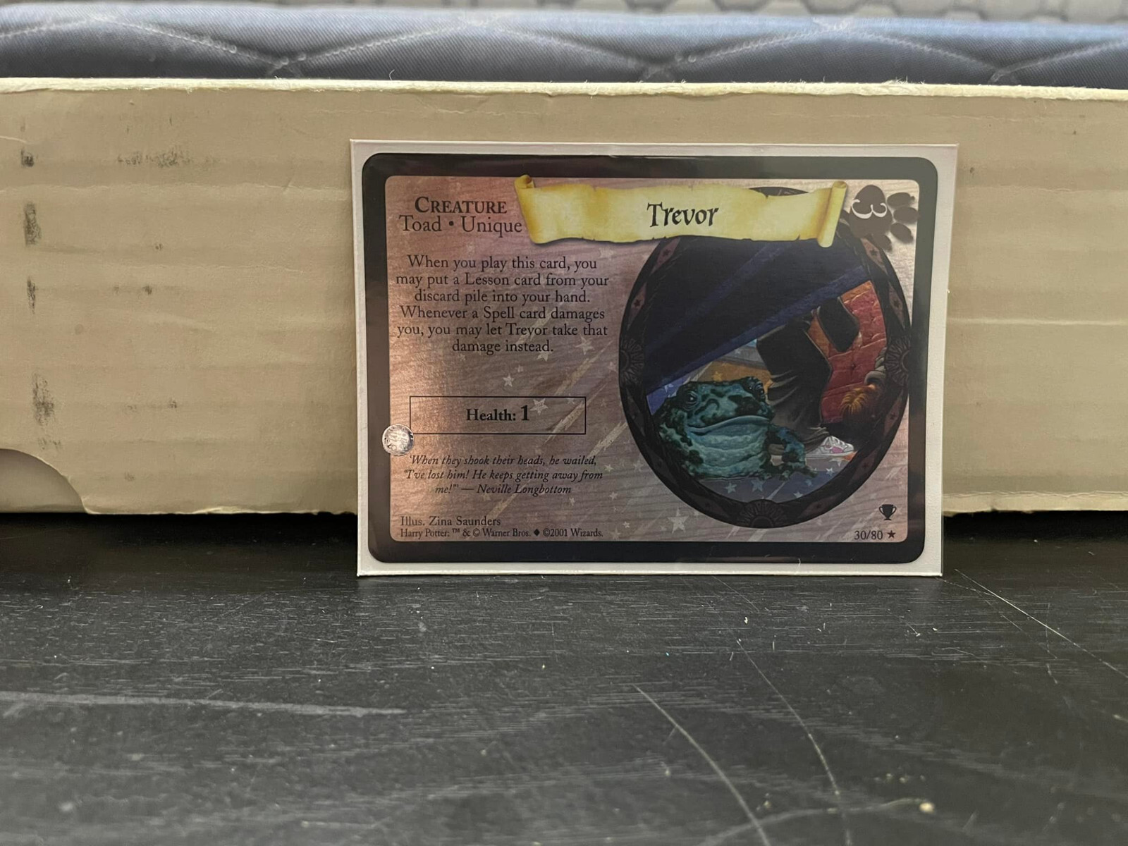 Harry Potter TCG WOTC Quidditch Cup Trevor #30/80 Holo Foil
