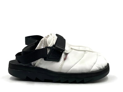 Reebok Beatnik Mens Sandal White Black Casual Athletic Slip On Shoe Trainer NEW