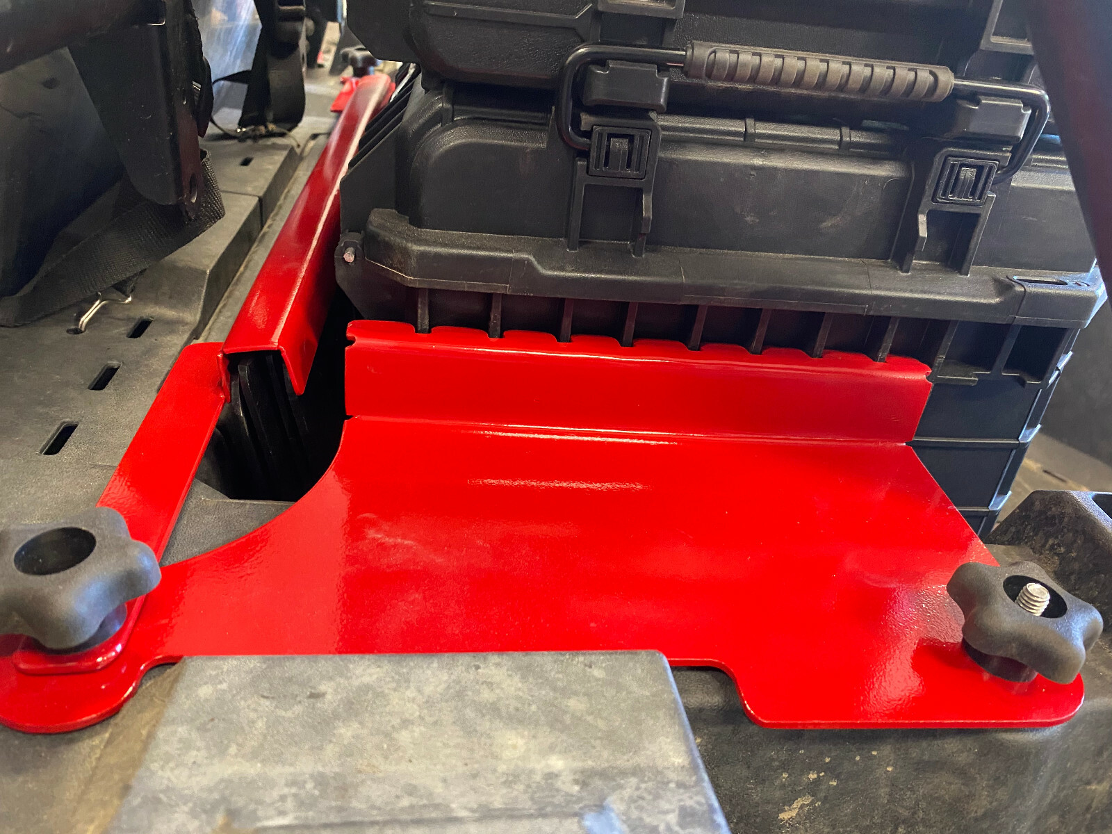 RZR Toolbox Mount Bracket for RIDGID TOOLBOX UN-COATED RAW STEEL