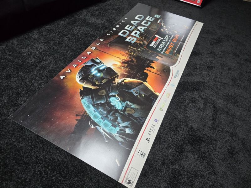 Dead Space 2 Gamestop Huge Banner Store Display Poster Very Rare 