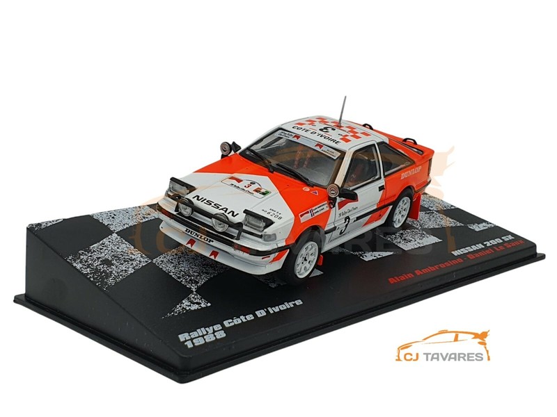 Altaya Nissan 200 Sx #3 Alain Ambrosino Rally Cote D'Ivoire 1988 1/43