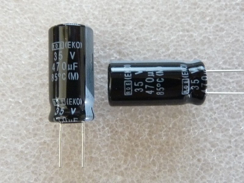 5 Condensateurs 470uf 35v Vishay Roederstein Eko