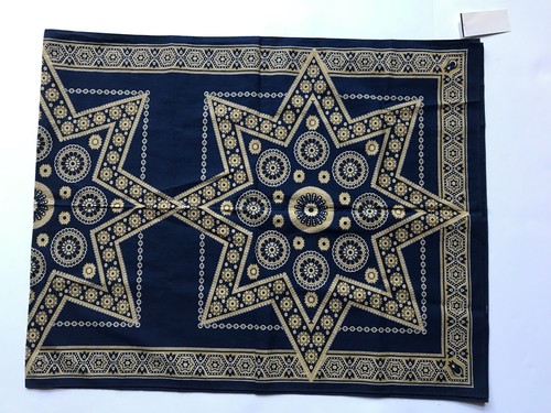 RRL Ralph Lauren Vintage Inspired Pre-washed Bandanna Star Indigo Cotton Scarf