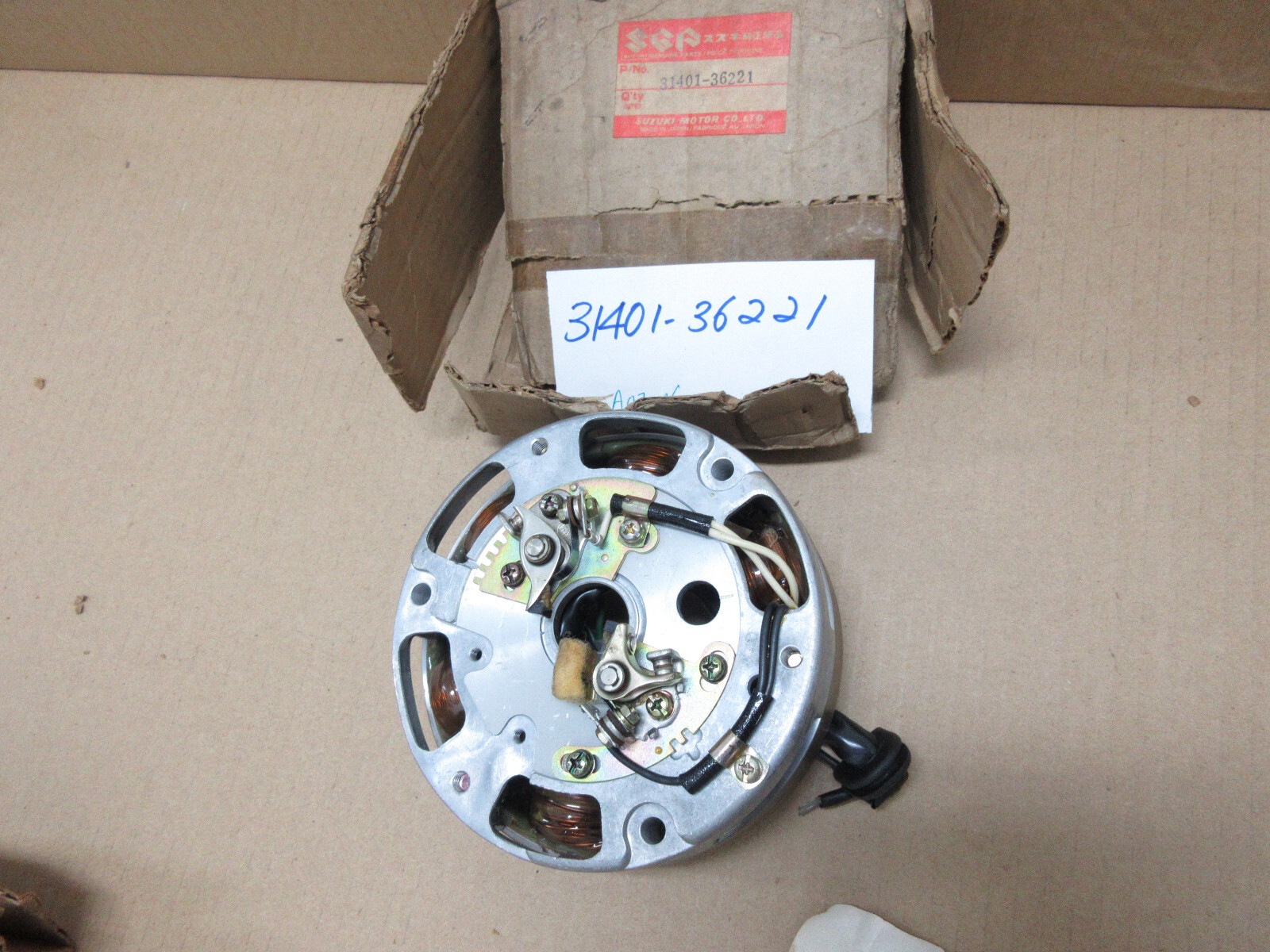 Suzuki GT125 Stator Assy Generator Magneto Fly Wheel 1973 Suzuki GT125 Stator Assy Generator Magneto Fly Wheel 1973