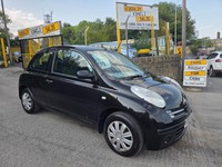 2006 Nissan Micra S 1.2 petrol 5 speed manual 3 door hatchback black 42000 miles
