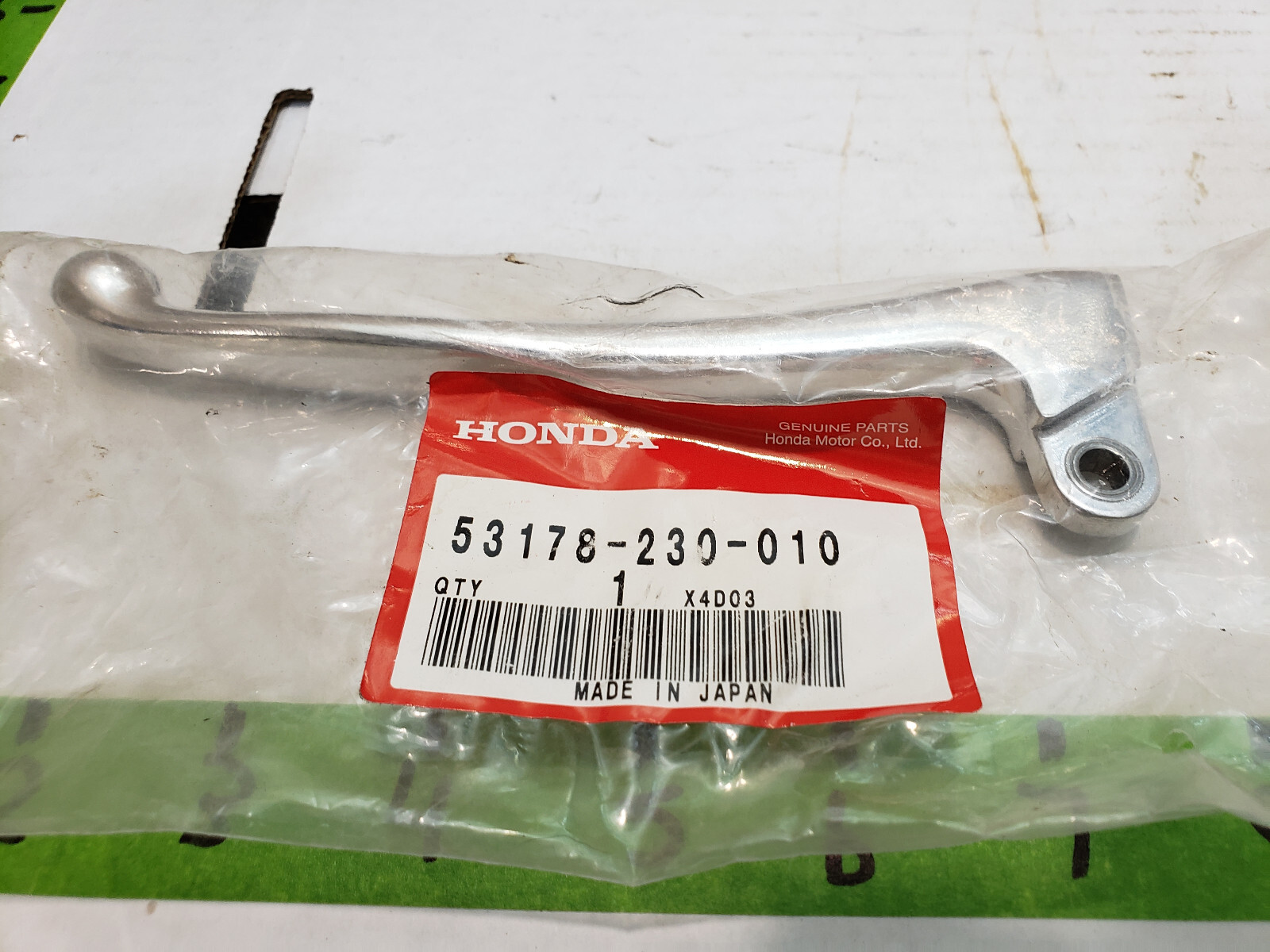 惰眠むさぼ郎  Honda Clutch Lever Handle Lever LEFT, 53178-230-010, NEW OEM