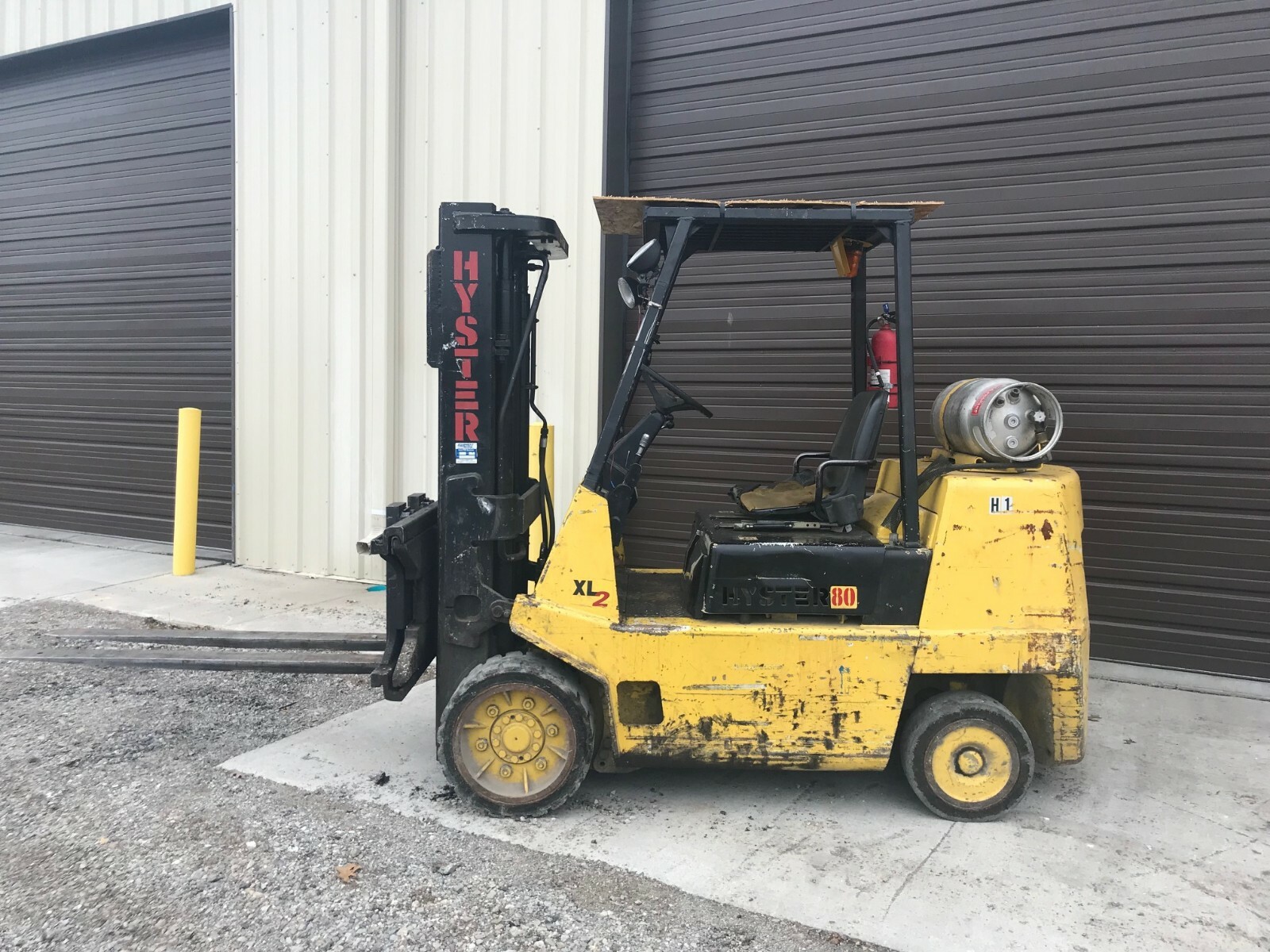 8000 LBS HYSTER PROPANE FORKLIFT: YODER #65048