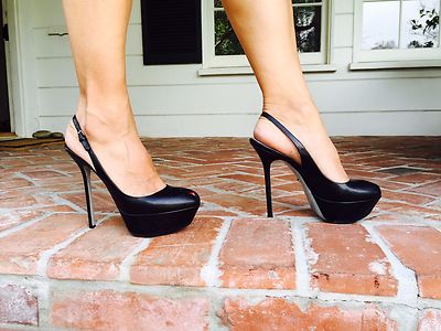 【Sergio Rossi】Sr Aracne Slingback HH095 黒 Sandals Black High heel: 95mm, sr Aracne | Sergio Rossi