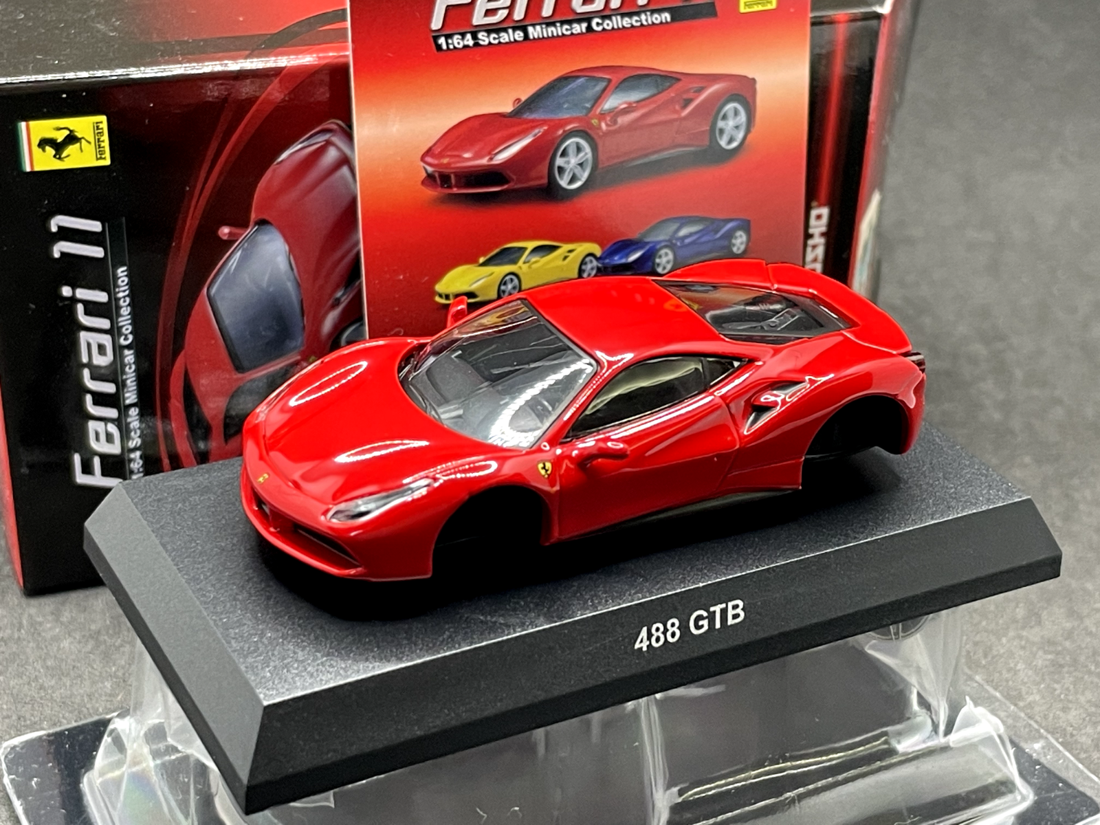 car's lounge 1/64 フェラーリ488gtb 赤 car's lounge 1/64 フェラーリ488gtb 赤 1/64 Kyosho Ferrari