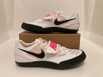Sz 7.5 Men/9 Women- Nike Zoom Rotational 6 Throwing White Pink Track Field Shoes