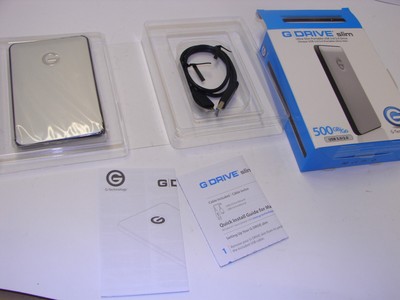 G Technology G-Drive Ultra Slim Portable USB 3.0/2.0 Drive 500GB/Go